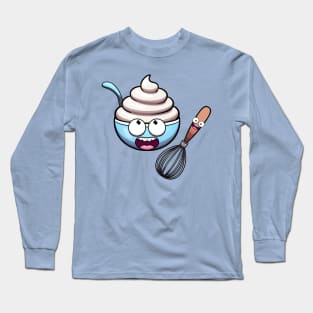 Cute Whipped Cream Long Sleeve T-Shirt